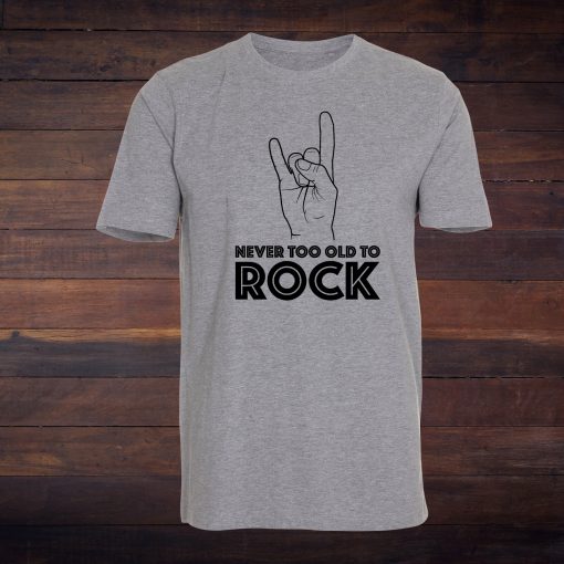 Artworx - Never Too Old To Rock T-shirt - Gråmeleret