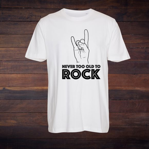 Artworx - Never Too Old To Rock T-shirt - Hvid