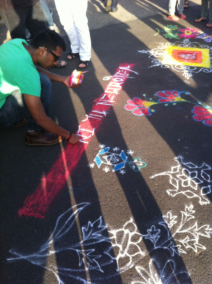 Rangoli – gadekunst fra Indien