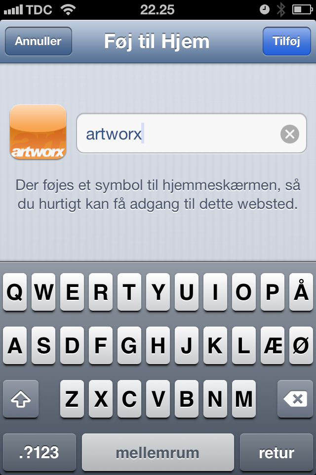 artworx - Nem branding af dit firma på Apple home screen